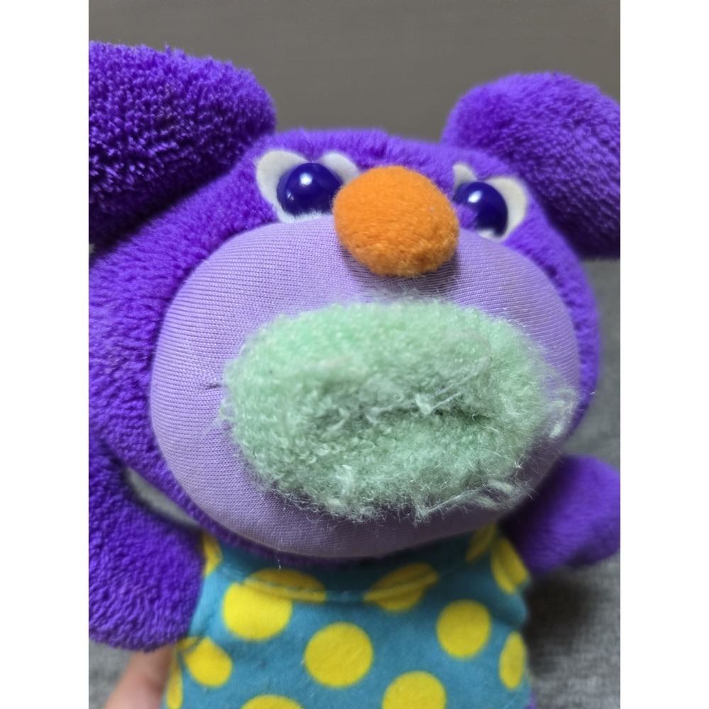 Sing A Ma Jigs Plush Purple Doll Blue Lips Polka Dot Shirt Sing A Ma Ling Tested - Picture 6 of 9